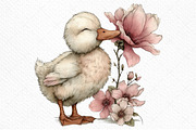 Cute Duck Spring Mood Clipart Png, an Illustration by Craft Nest (Thumbnail 11 of 11)