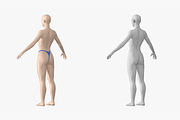 Natural Female 01 A-Pose Base Mesh, a Characters & Person 3D Model by VK Studio (Thumbnail 8 of 26)