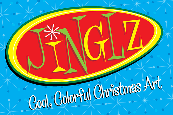 Jinglz Cool Colorful Christmas Art!
