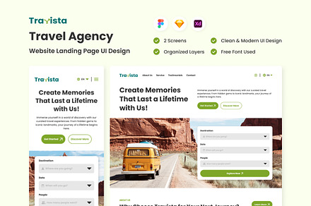 Travista - Travel Agency Web, a Landing Page Template by twinstd