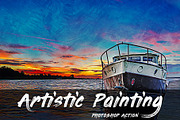 Artistic Painting Photoshop Action, an Action Add-On by Design Forest (Thumbnail 1 of 14)
