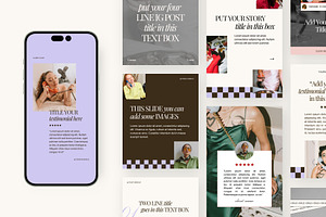 Josie Social Media Templates, a Social Media Template by Big Cat Creative