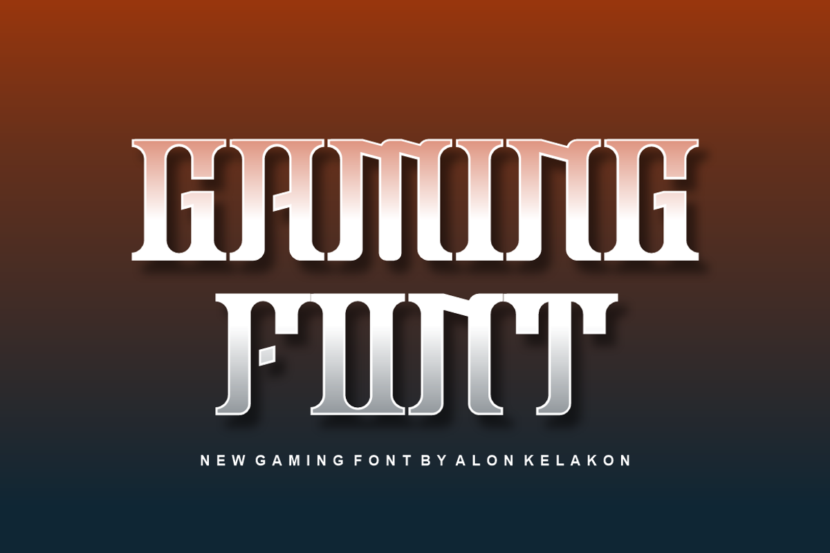 Game Geman Font, a Serif Font by alon kelakon (Photo 2 of 5)
