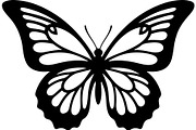 Elegant Butterfly Silhouette, an Object Graphic by Designer_Momina (Thumbnail 4 of 20)