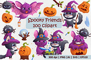 Halloween cute characters. Vector, an Animal Illustration by VaraNa Art (Thumbnail 1 of 12)