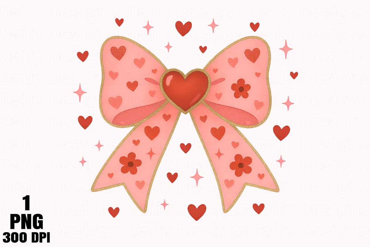 Coquette Bow Heart Png, an Illustration by Daily.Designs (Photo 1 of 5)