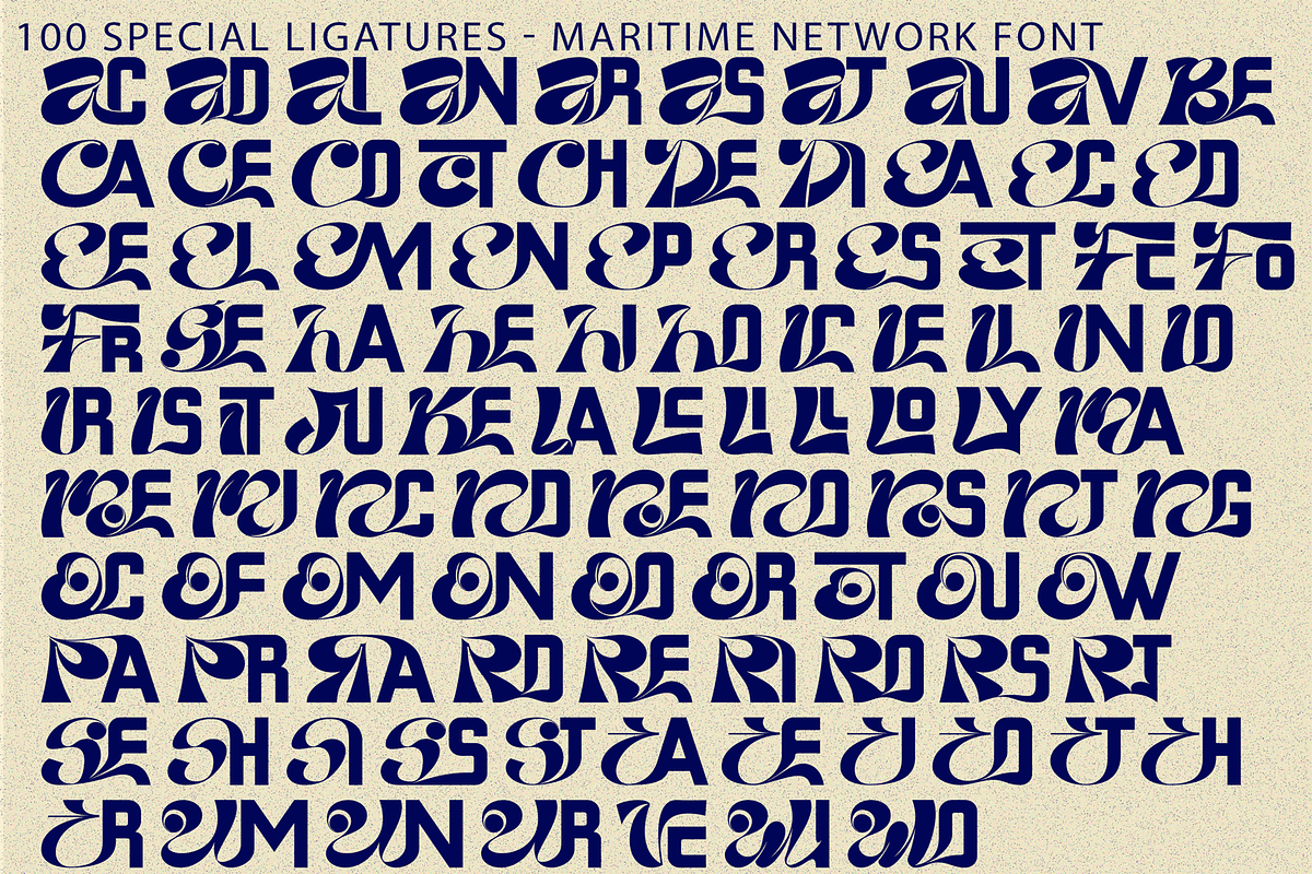 Maritime Network - Psychedelic Font, a Sans Serif Font by 177Studio (Photo 8 of 8)