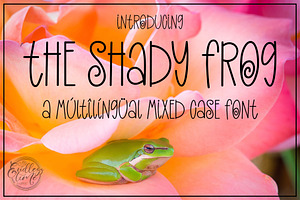 The Shady Frog - A Multilingual Font