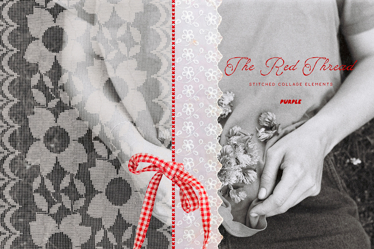 The Red Thread: Stitched Collage, an Object Graphic by Purple (Photo 12 of 14)