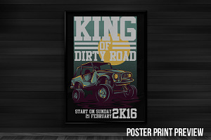 King Of Dirty Road Illustration