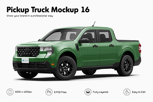 Pickup Truck Mockup 16
