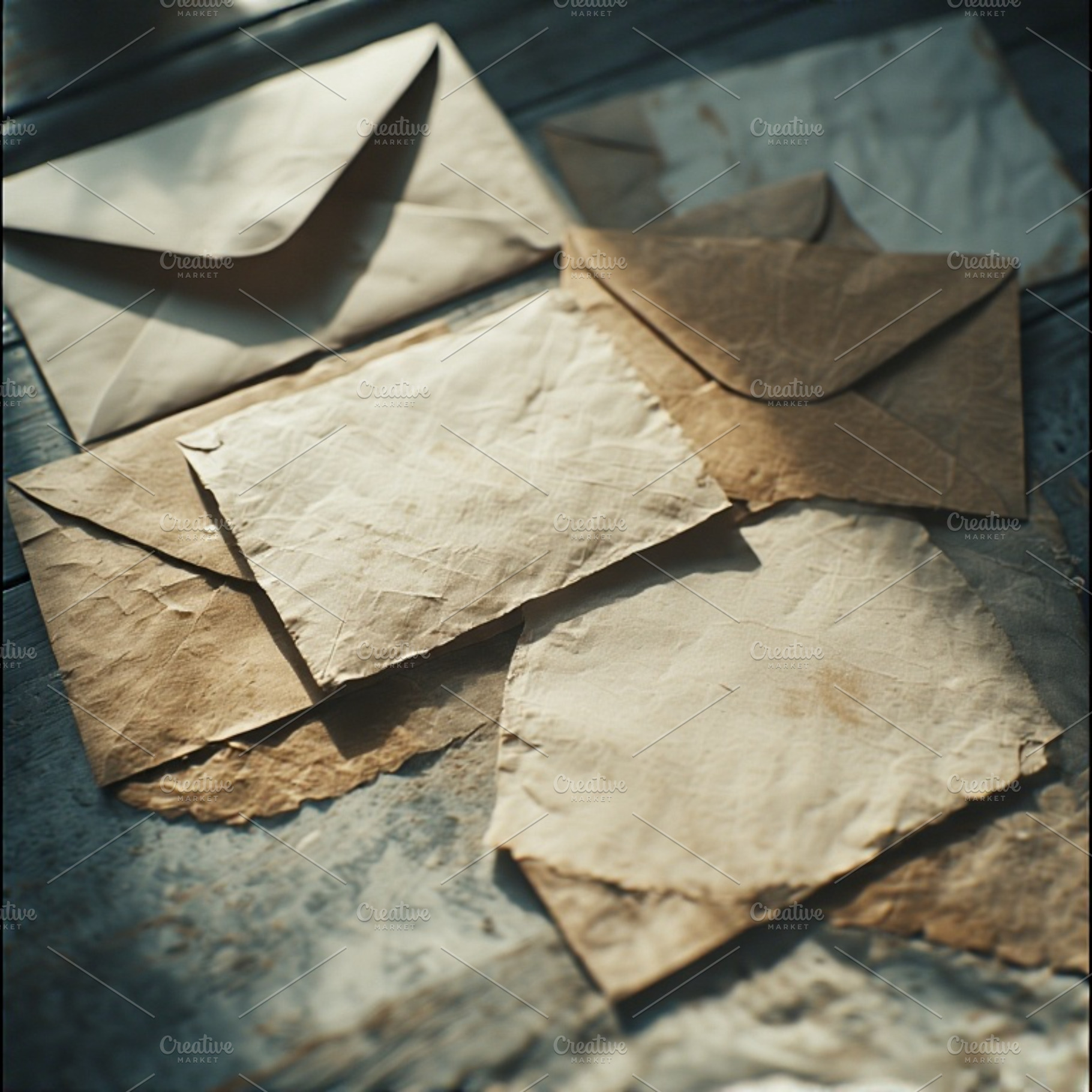 Old vintage Envelopes Paper image, a Photo by ComfortQ