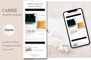 Carrie Newsletter Template, a Marketing Template by The Edits Shop (Thumbnail 9 of 9)