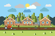 Log houses, an Object Illustration by daseugen (Thumbnail 5 of 5)