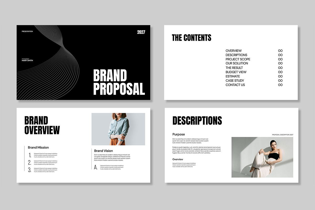 Brand Proposal Presentation Template, a Presentation Template by Mighty-Slide (Photo 2 of 5)