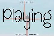 Playing, a Sans Serif Font by InermediaSTUDIO (Thumbnail 1 of 8)