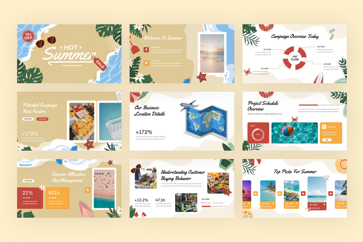 Hot Summer Sale Google Slides, a Presentation Template by Loin Studio (Photo 3 of 4)