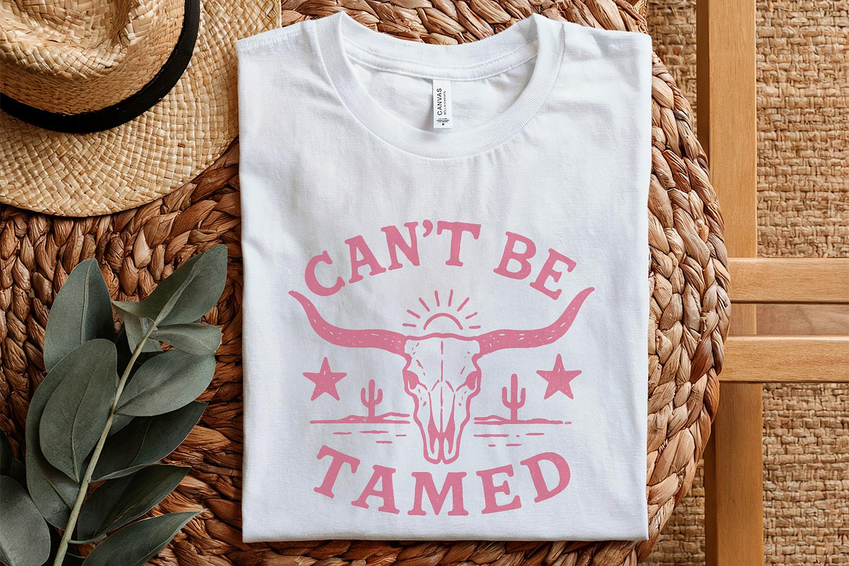 Can't Be Tamed PNG, Western Skull, an Illustration by SharpMarketplace (Photo 5 of 9)