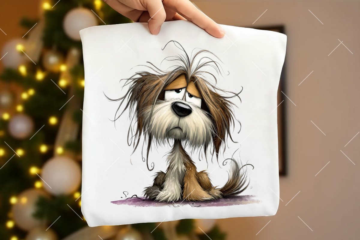 Whimsical Messy Hair Dog ClipArt, an Illustration by OK Design (Photo 5 of 6)
