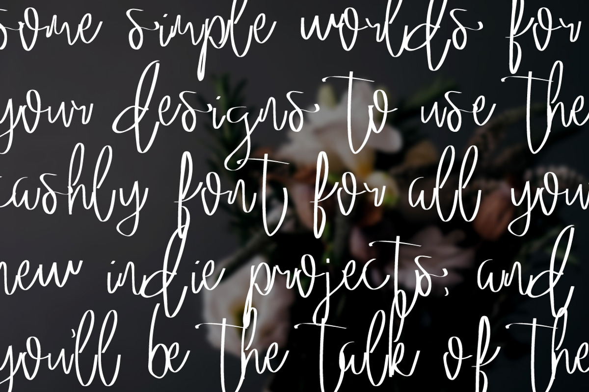 Hand Drawn Script Font Cashly preview 4
