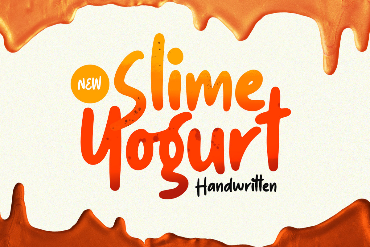 Slime Yogurt - Playful Font, a Font by Letterhend Studio (Photo 1 of 9)