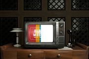 Retro Old Tv Mockup, a Wearable Device Mockup by Artlogs x Modaldesain (Thumbnail 3 of 3)