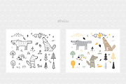 Wolf & Forest - Patterns & Posters, a Pattern Graphic by AllNikArt (Thumbnail 8 of 8)