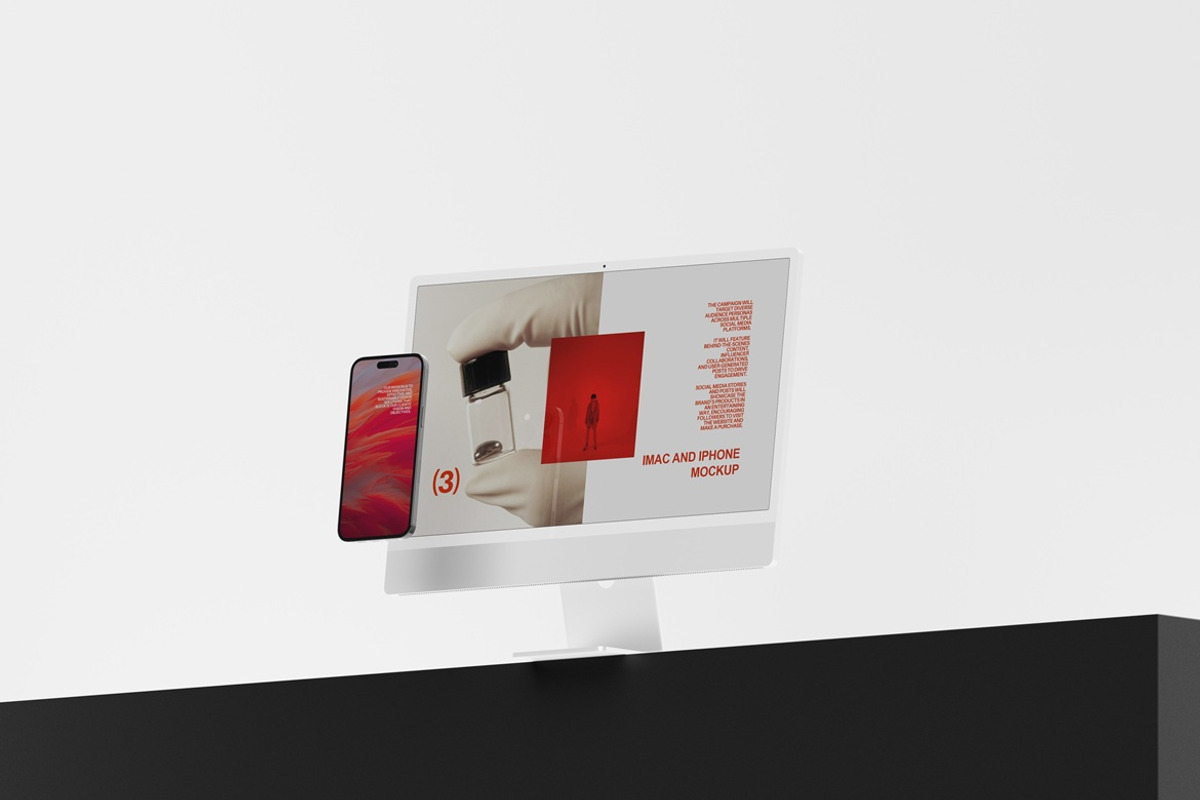 iMac and iPhone Mockup, a Mac Mockup by Momogi (Photo 4 of 8)