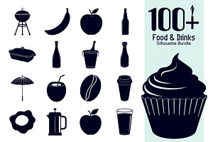 Food & Drinks Silhouette Pack