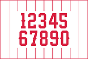 Rose Thorn Numeral Set, a Serif Font by Port Design Company (Thumbnail 3 of 5)