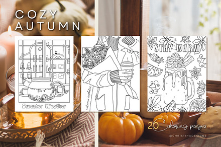 Cozy Autunm | Coloring book