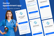 Medical app ui kit + design system, a Websites & App Template by anchor_point_heshan (Thumbnail 4 of 7)