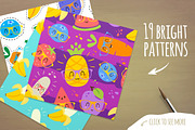 BLACK FRIDAY! Fruits cartoon set, a Food Illustration by SunnyWS (Thumbnail 3 of 8)