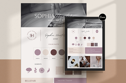 Author Brand Board, a Branding & Logo Template by Creatif Foundry