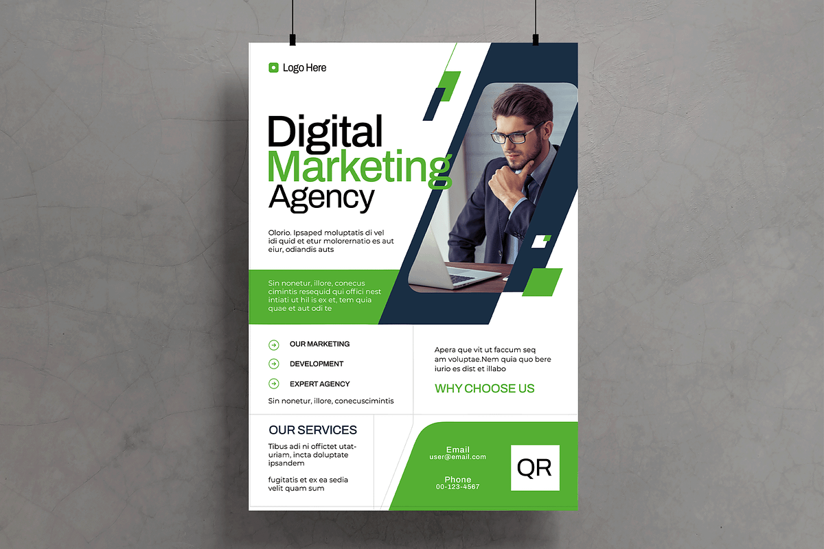 Digital Marketing Agency Flyer, a Flyer Template by MightyDesign (Photo 1 of 6)