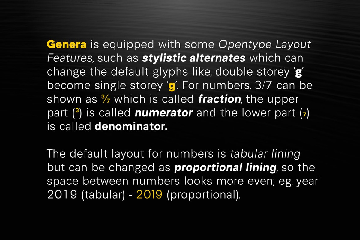 Genera | Neutral Sans Serif Family, a Sans Serif Font by Wahyu & Sani Co. (Photo 7 of 7)