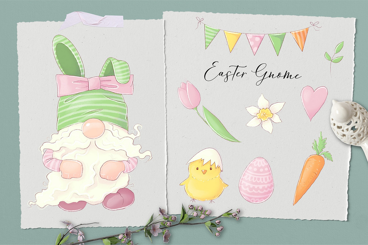 Nordic Gnomes 8 characters, an Illustration by Yuliya Art (Photo 3 of 9)