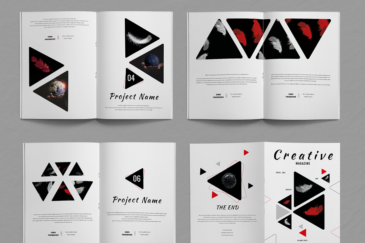 Black and Red Magazine Layout, a Magazine Template by ContestDesign (Photo 3 of 3)