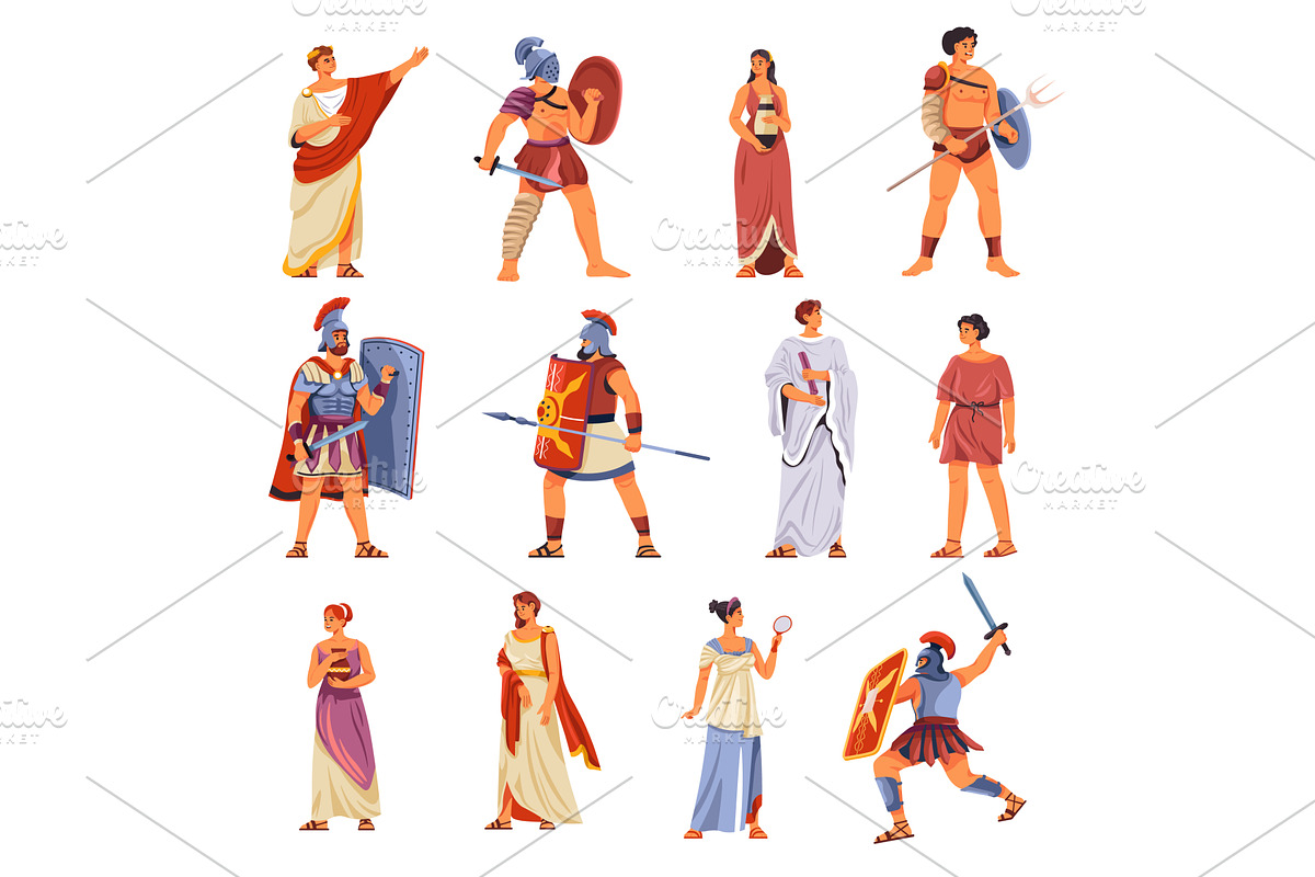 Ancient rome characters. Historic, a Graphic by Stock-Smart-Start