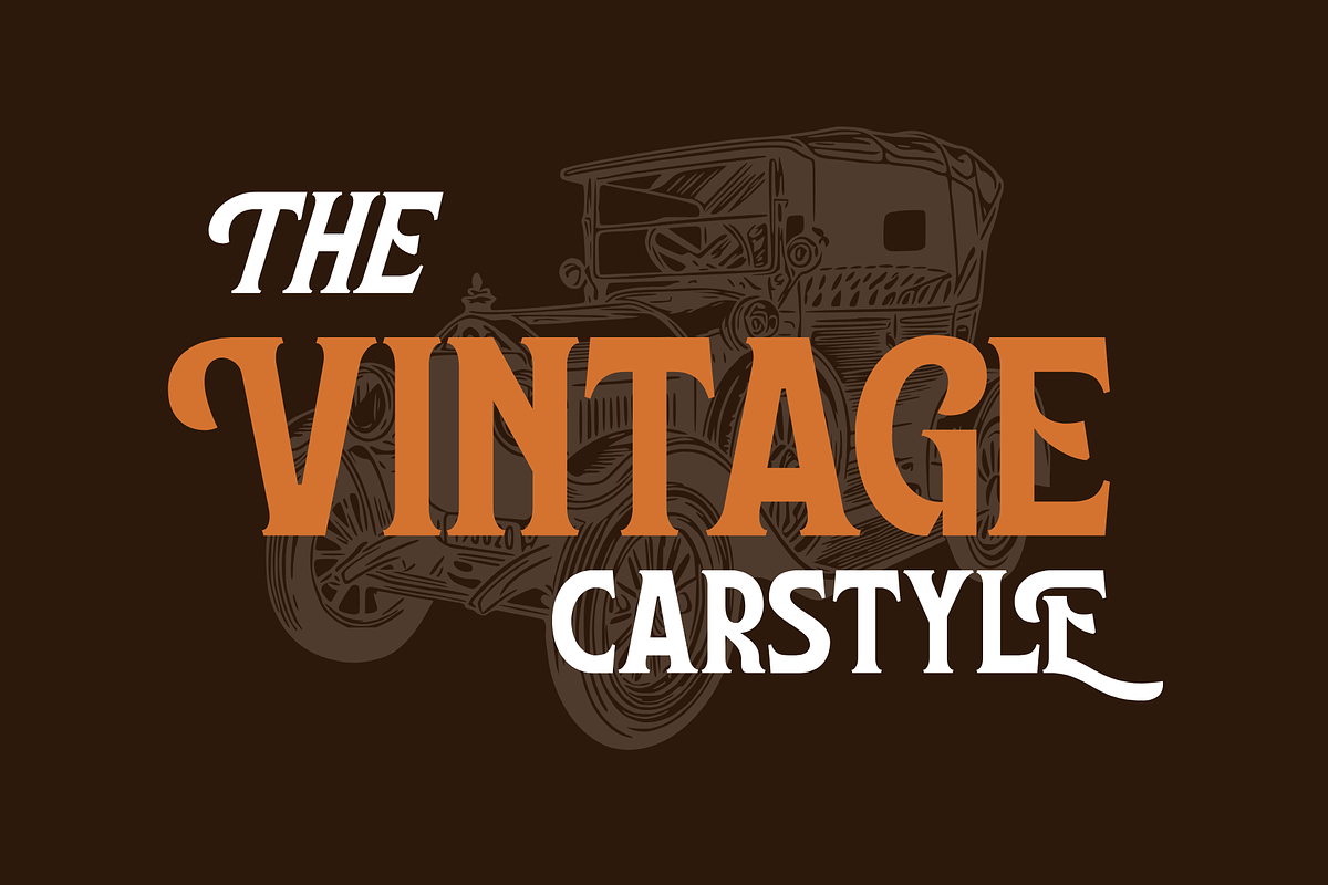 Rouzel Vintage - Retro Logo Font, a Serif Font by Nirmana Visual (Photo 4 of 9)