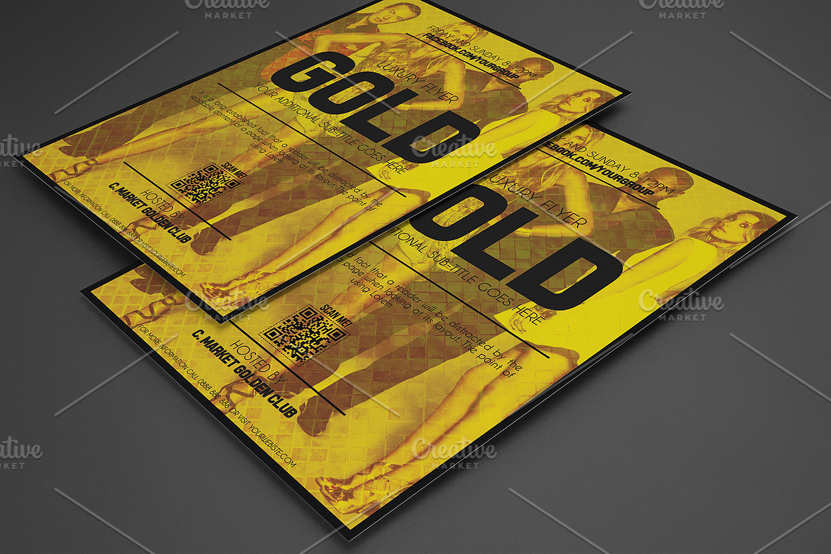 Golden Style Flyer Template, a Flyer Template by Tzochko (Photo 5 of 5)