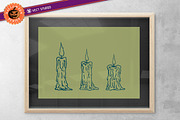 15 Candle Halloween Stamp Brushes, a Brush Add-On by vectstudio (Thumbnail 7 of 9)