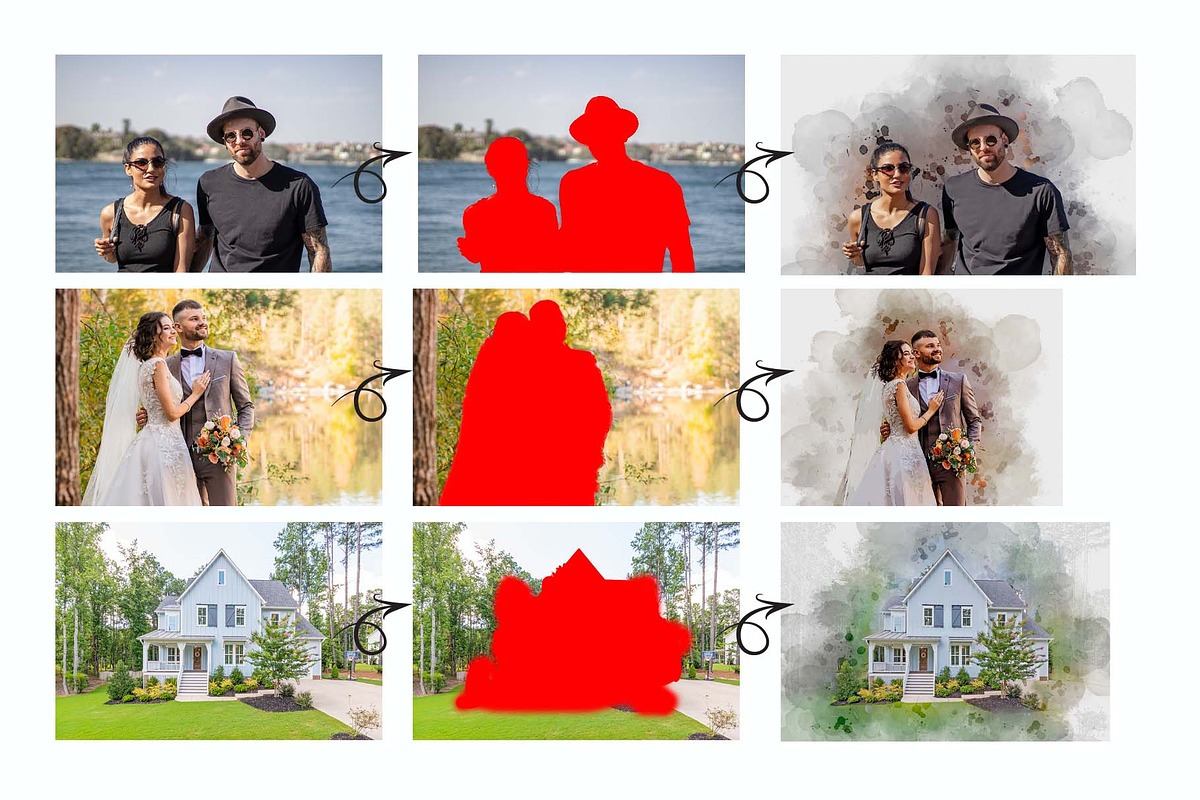 Watercolor Brush Portrait Action, an Action Add-On by MRI STUDIO (Photo 2 of 16)