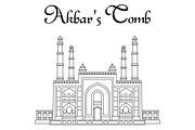Coloring Pages with Indian Temples, an Illustration by dacascas (Thumbnail 2 of 4)