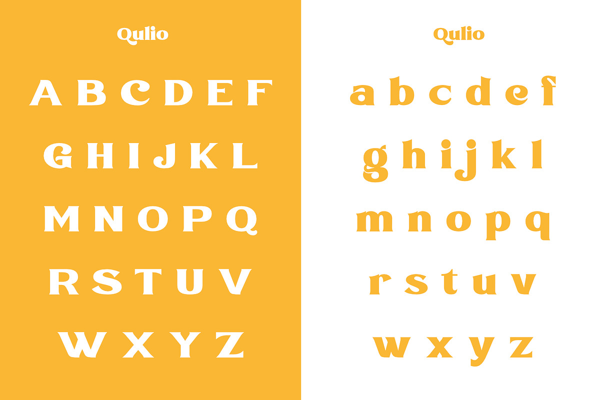 Qulio - Serif Modern, a Serif Font by Khoir (Photo 4 of 11)