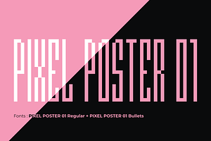 Pixel Poster 01 - Typeface, a Sans Serif Font by Fontsphere