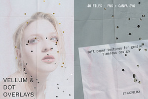 Vellum Paper Overlays & Dot Textures, a Texture Graphic by Anzhelika