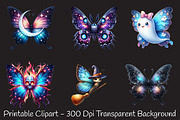 Halloween Butterfly Sublimation, an Illustration by RobertsArt (Thumbnail 2 of 7)
