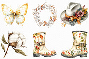 Watercolor White Fall Clipart, an Illustration by Craft Nest (Thumbnail 4 of 6)