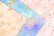 Gold Fantasy Watercolor Backgrounds, a Texture Graphic by Digital Curio (Thumbnail 3 of 5)